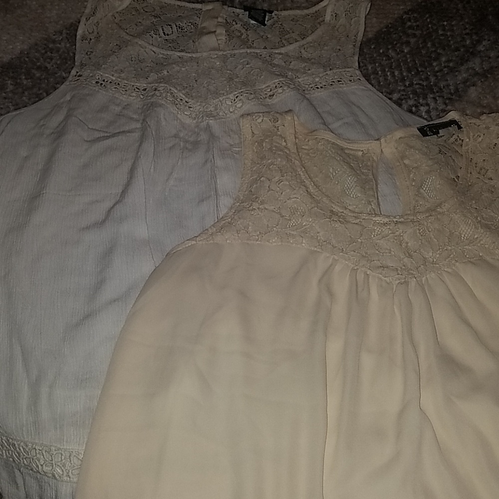 Crochet and lace tops